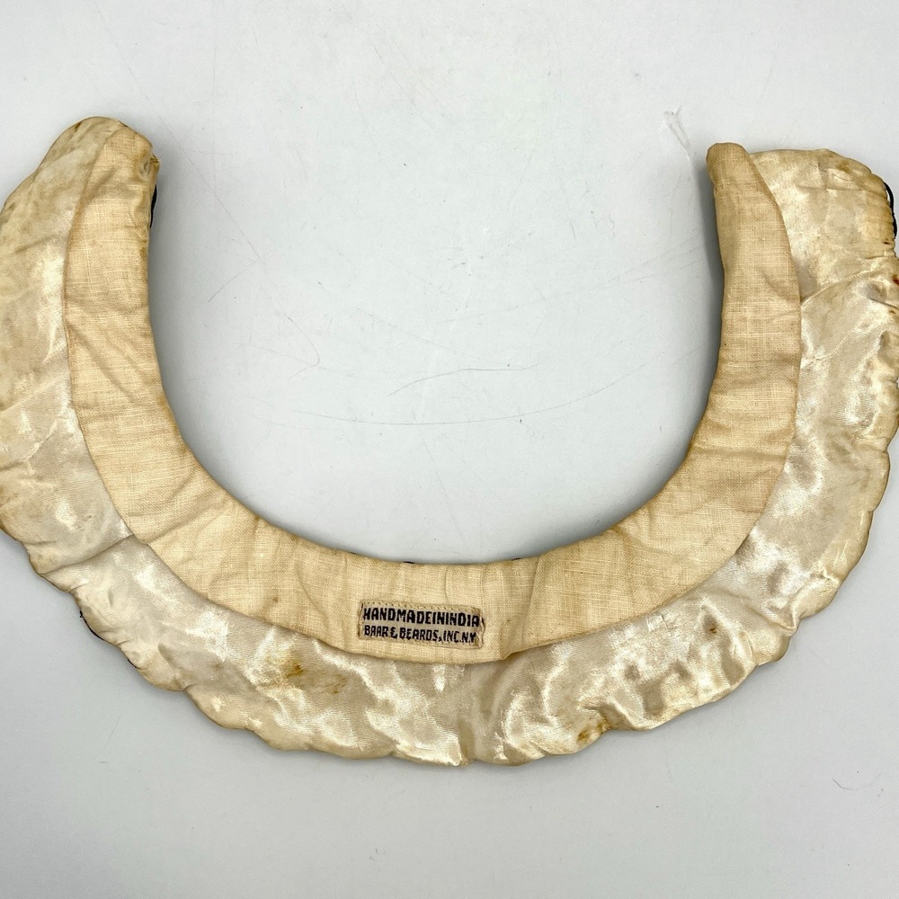 Vintage Baar & Beards, NY Handmade Beaded Collar 1940s‎ - Picture 6 of 8